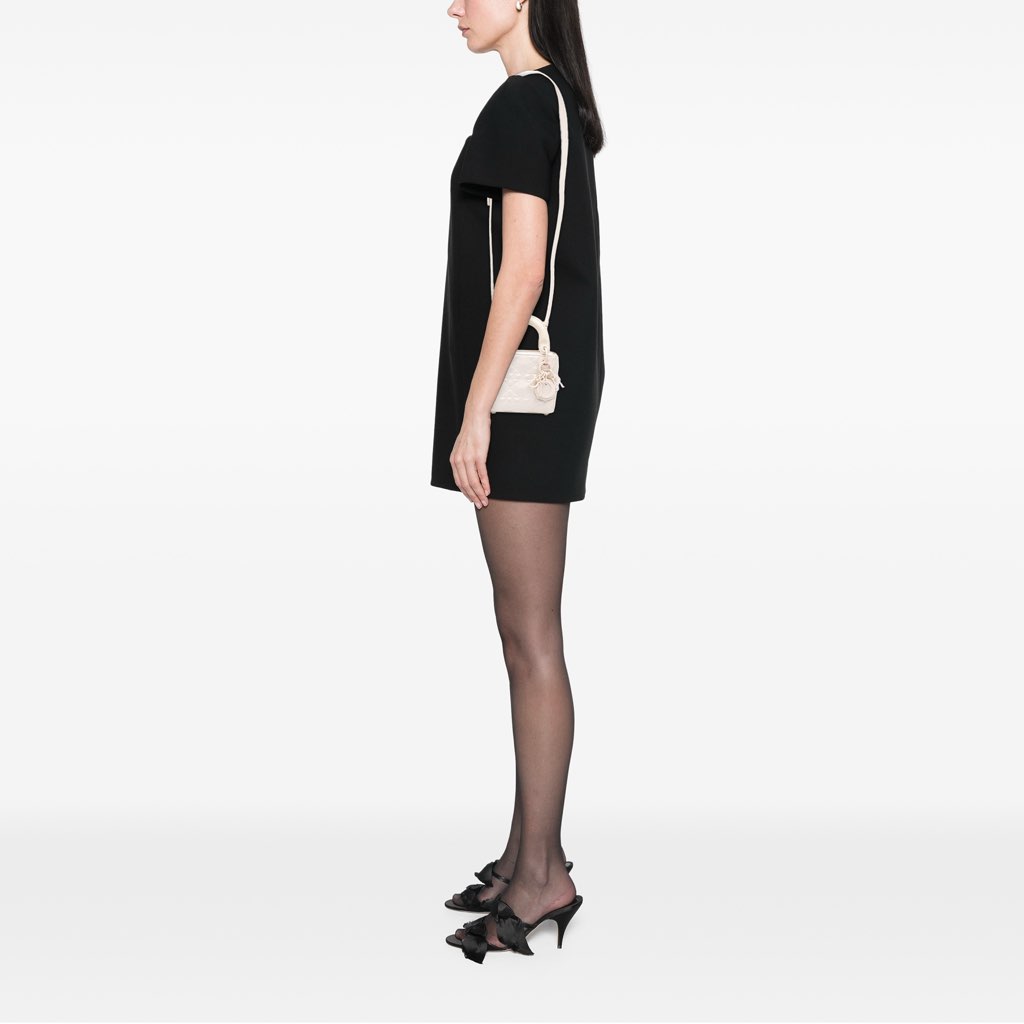 Dior Micro Ultra Matte Calfskin Cannage Diamond Motif Lady Dior - Image 13