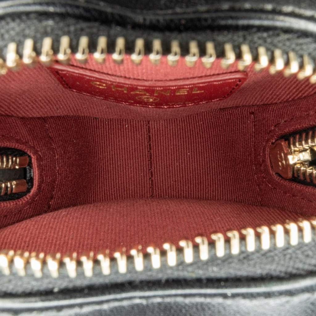 Chanel Lambskin CC In Love Heart Zipped Arm Coin Purse - 5