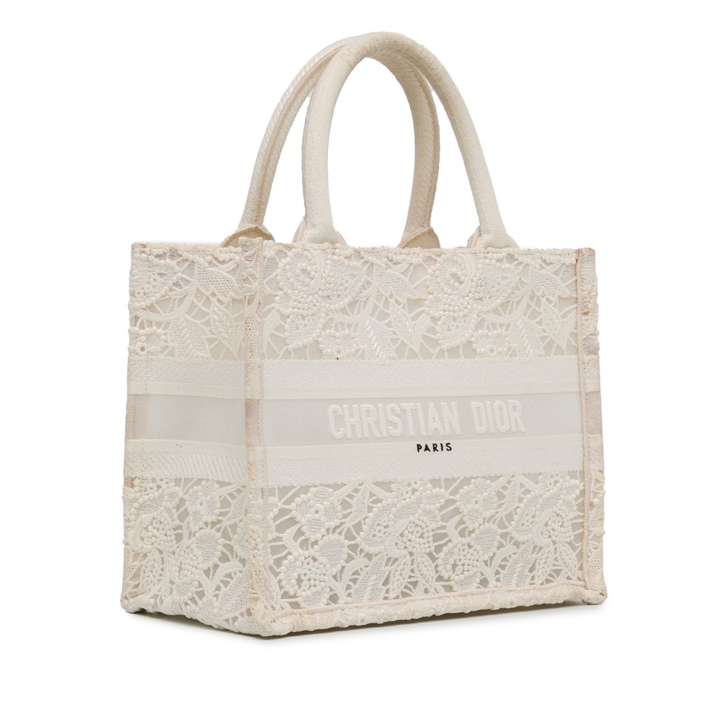 Dior Small D-Lace Embroidery Book Tote - Back view