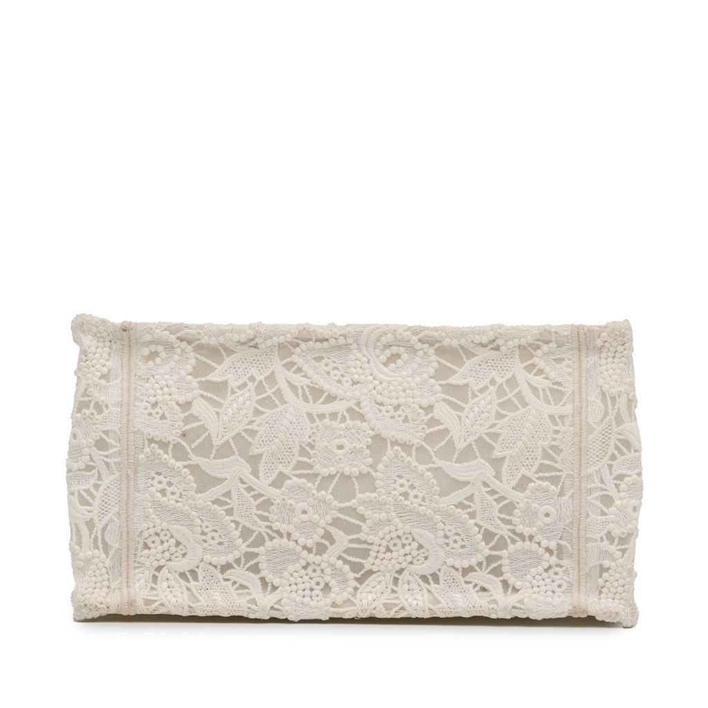 Dior Small D-Lace Embroidery Book Tote - 4