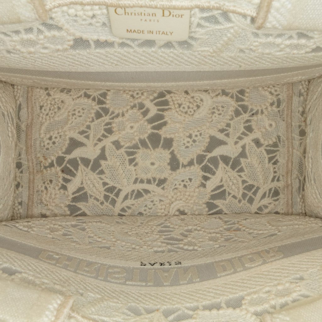 Dior Small D-Lace Embroidery Book Tote - Side view
