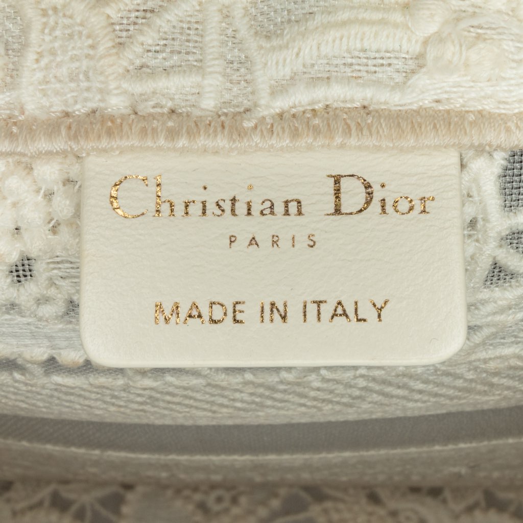 Dior Small D-Lace Embroidery Book Tote - Detail 1