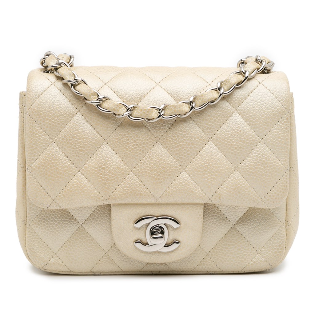 Chanel Mini Square Classic Caviar Single Flap