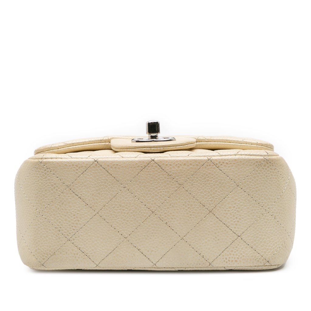 Chanel Mini Square Classic Caviar Single Flap - Image 6