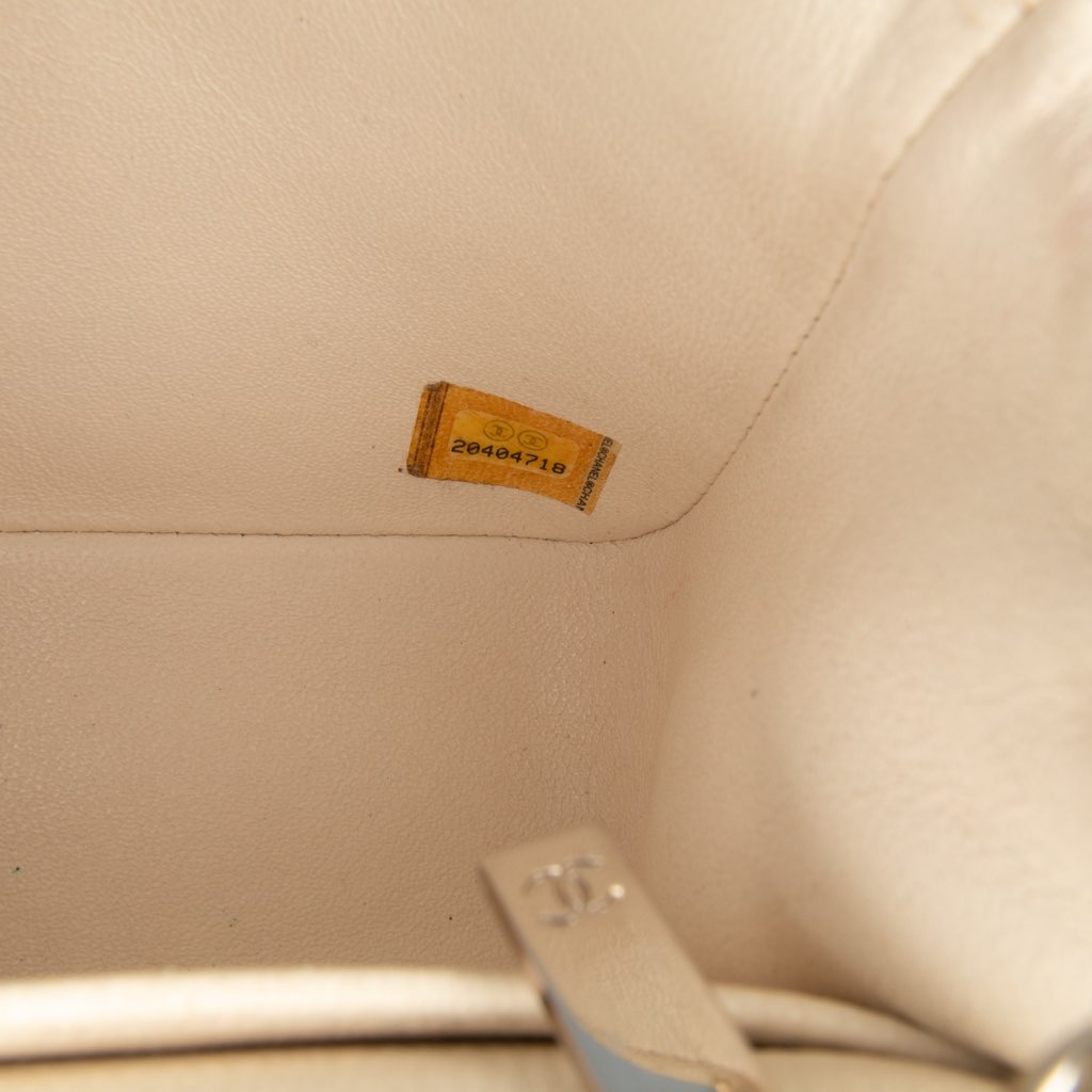 Chanel Mini Square Classic Caviar Single Flap - Side view