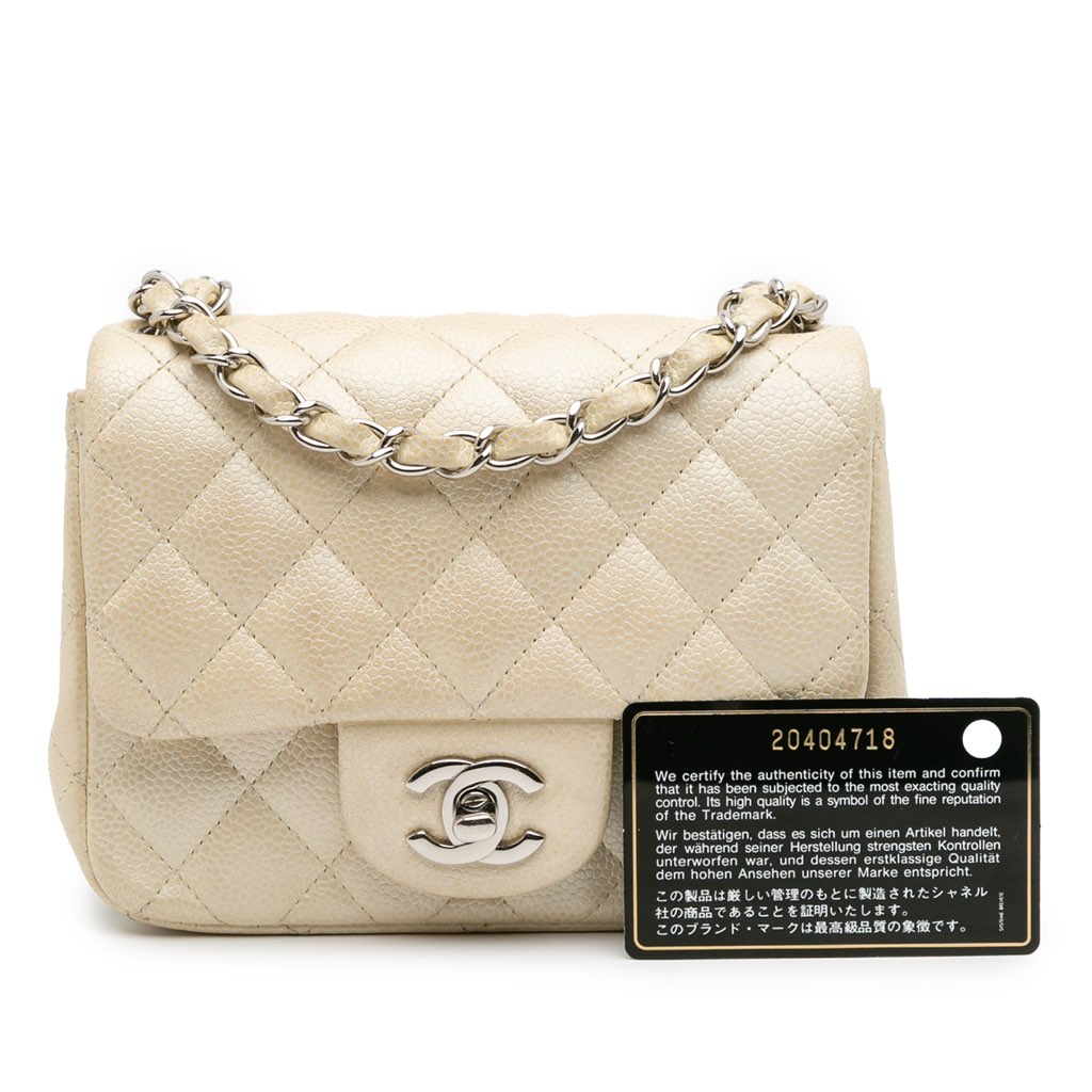 Chanel Mini Square Classic Caviar Single Flap - Image 11