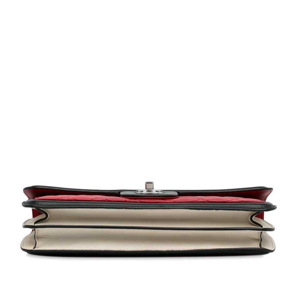 Chanel Medium Bicolor Quilted Lambskin Graphic Flap - 5