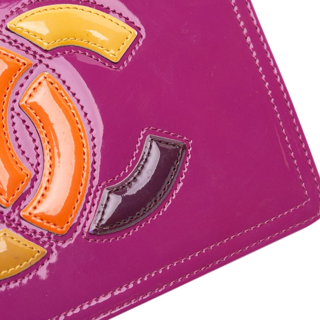 Chanel Patent CC Lipstick Wallet On Chain - Image 11