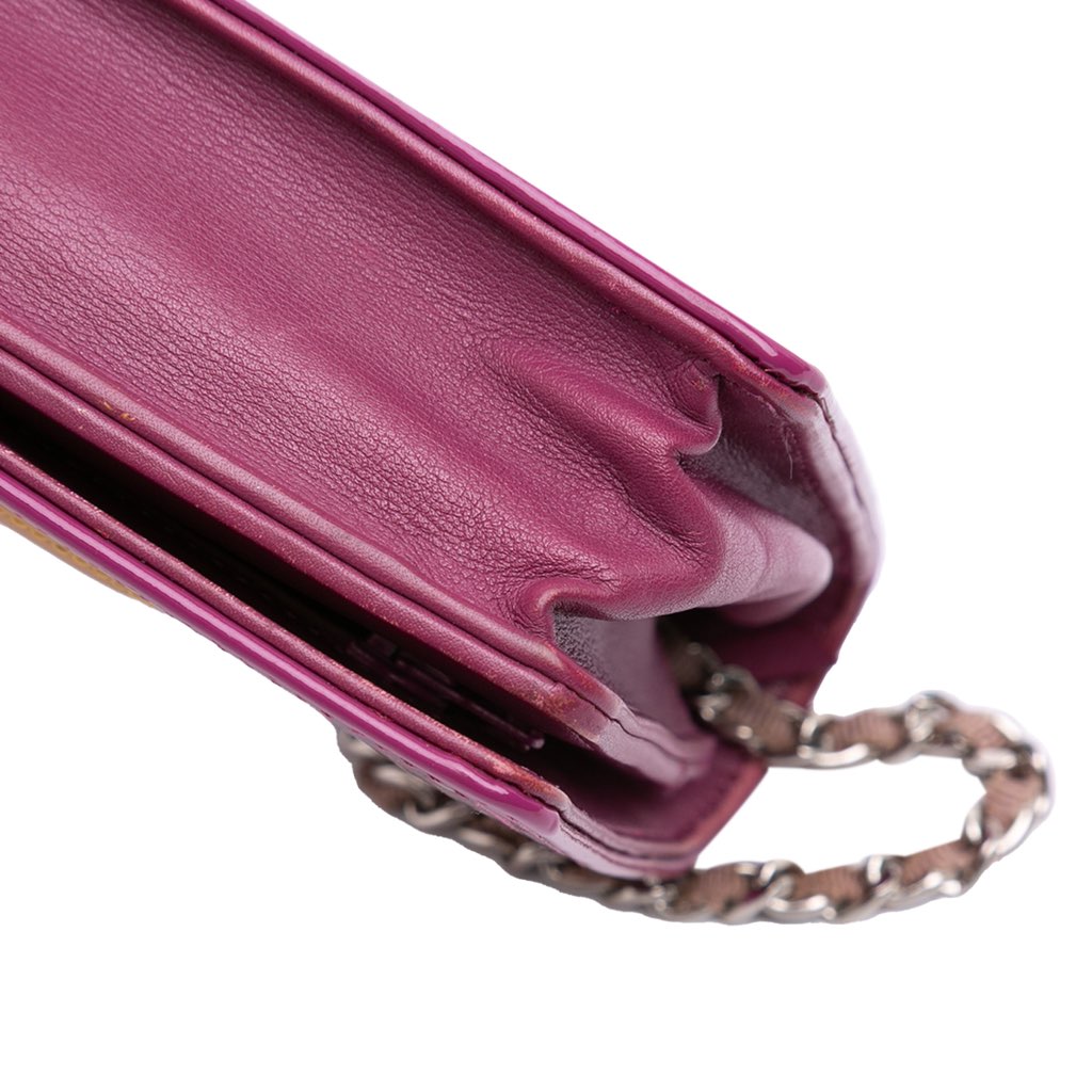 Chanel Patent CC Lipstick Wallet On Chain - Image 12