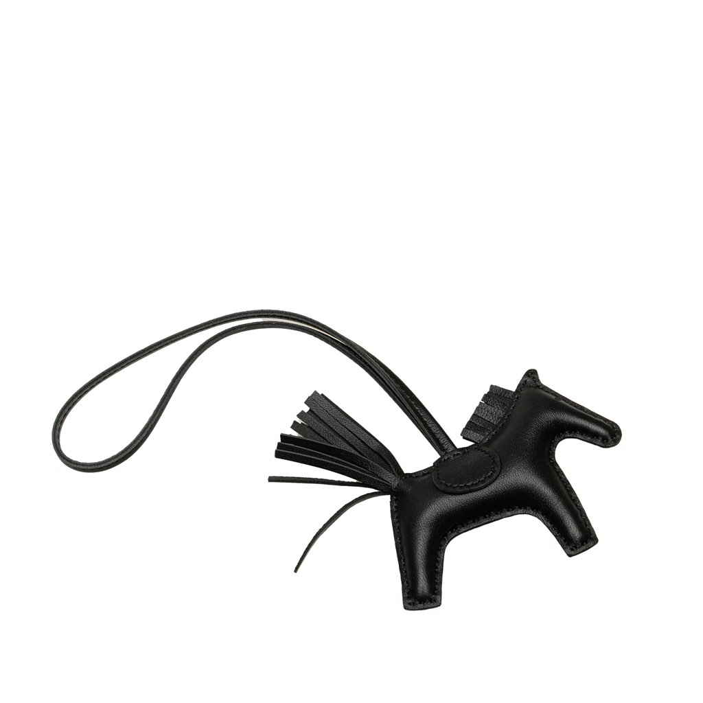 Hermès Milo Lambskin Grigri So Black Rodeo Bag Charm PM - 2