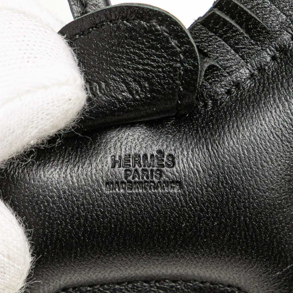 Hermès Milo Lambskin Grigri So Black Rodeo Bag Charm PM - 3