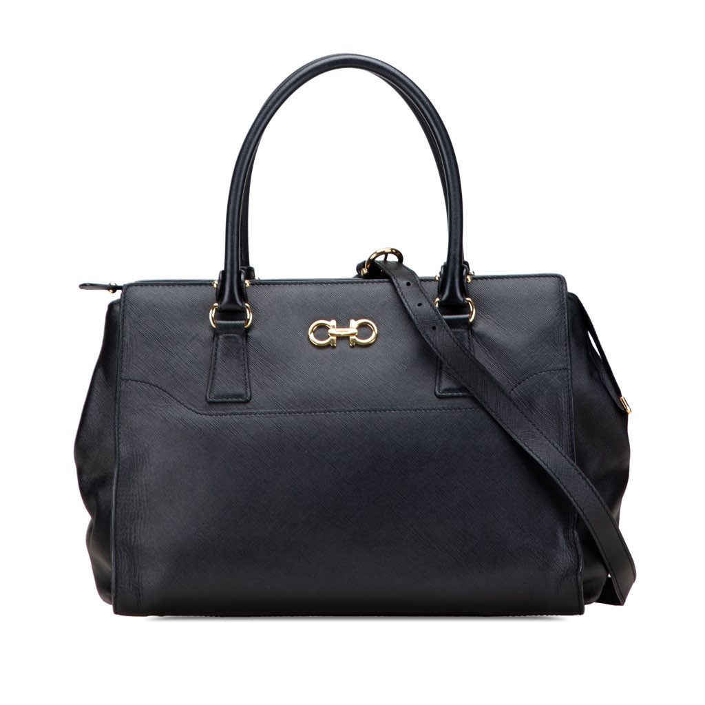 Salvatore Ferragamo Leather Gancini Satchel