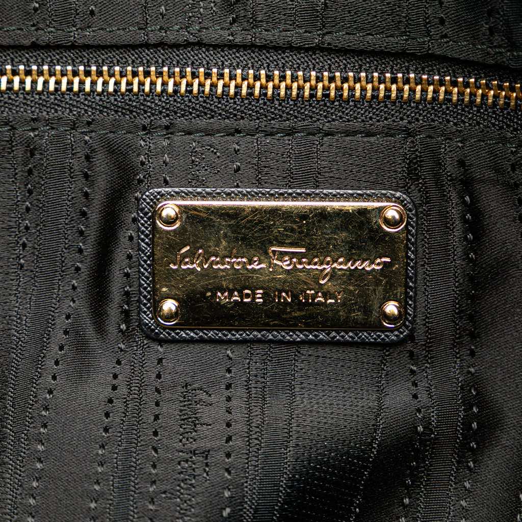 Salvatore Ferragamo Leather Gancini Satchel - 5