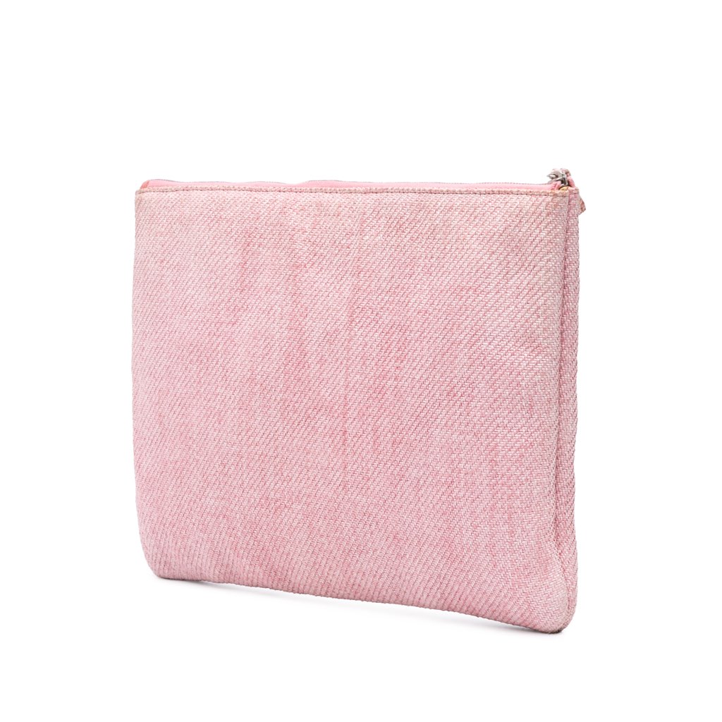 Chanel Large Tweed Deauville O Case Clutch - 2