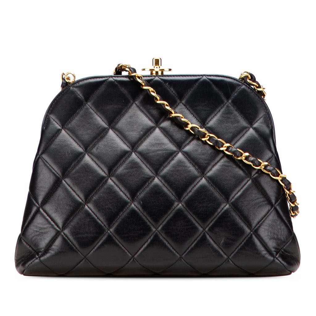 Chanel Quilted Lambskin Frame Chain Crossbody
