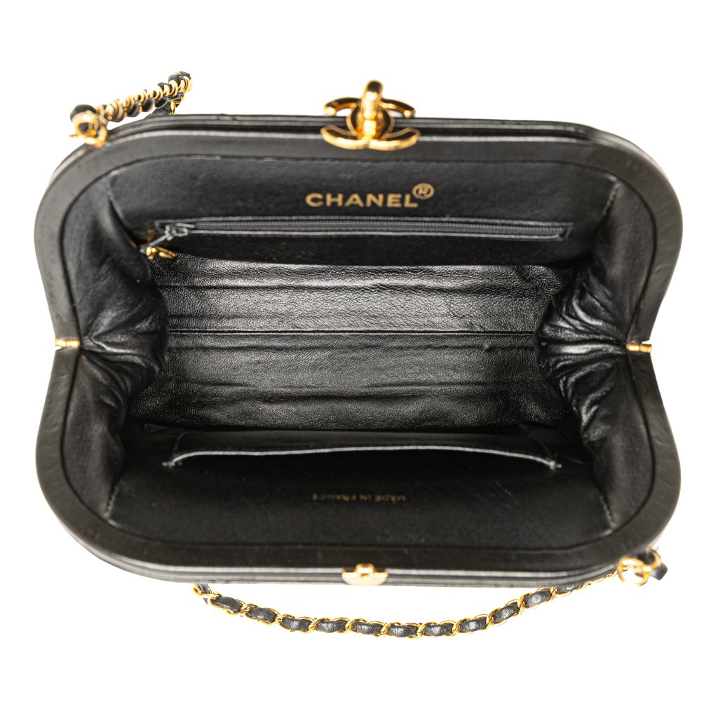 Chanel Quilted Lambskin Frame Chain Crossbody - 4