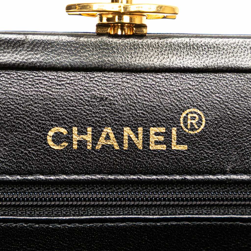 Chanel Quilted Lambskin Frame Chain Crossbody - Side view