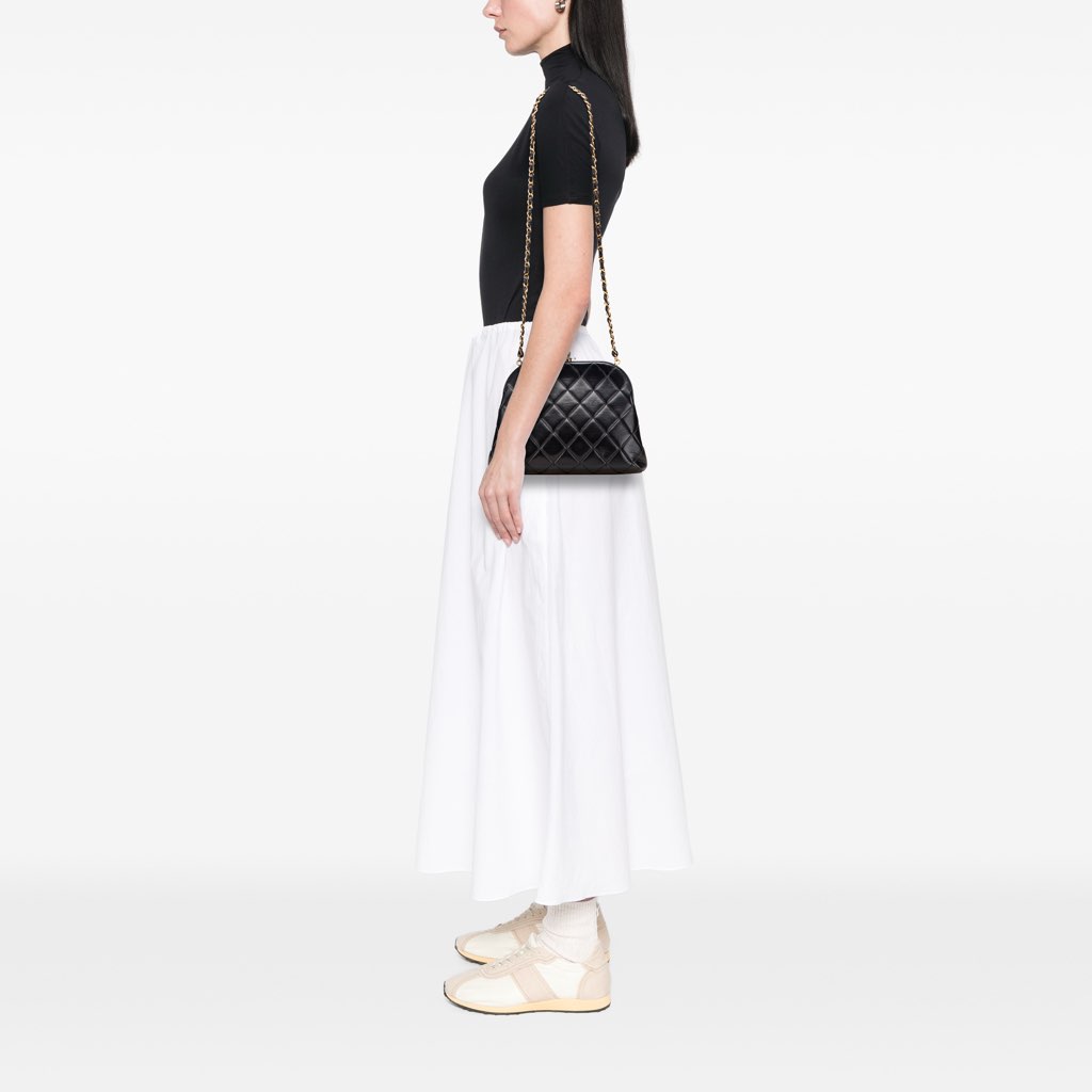 Chanel Quilted Lambskin Frame Chain Crossbody - Image 11