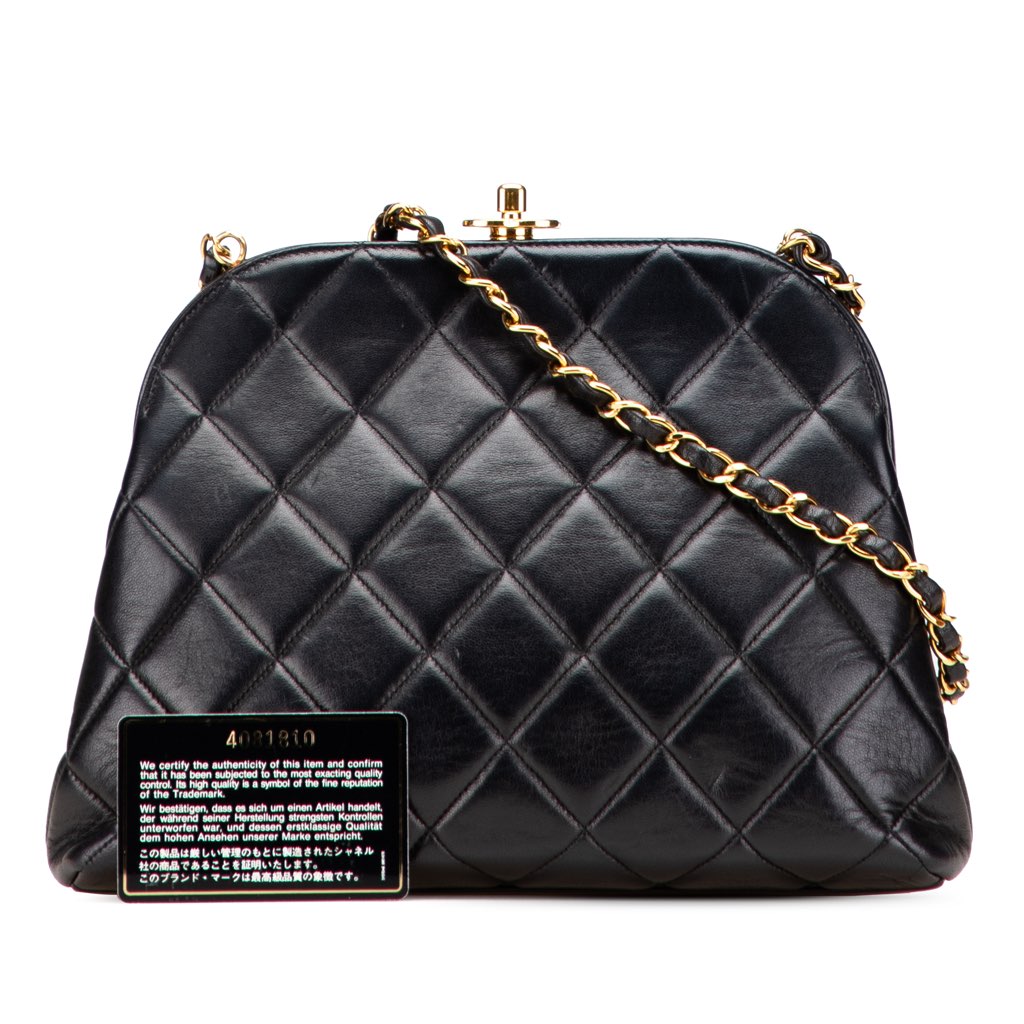 Chanel Quilted Lambskin Frame Chain Crossbody - Image 12