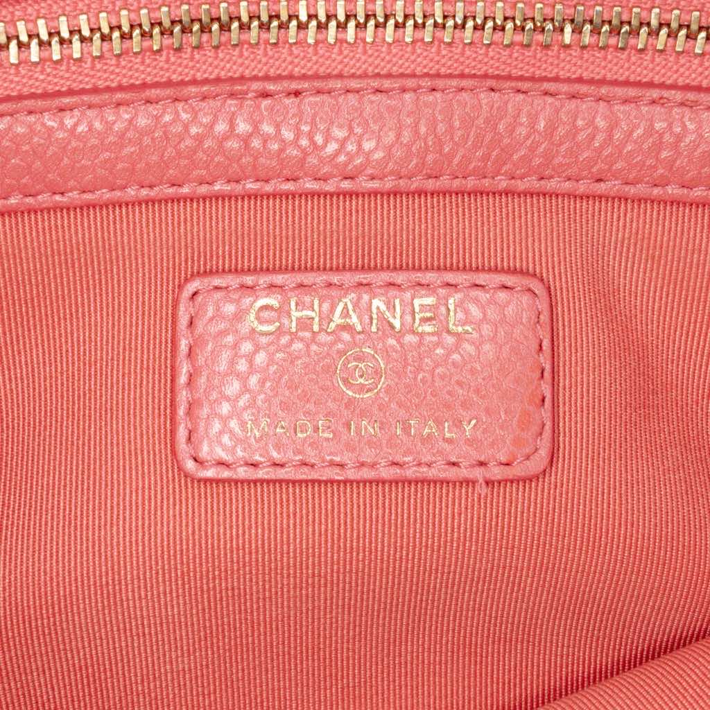 Chanel Medium Quilted Caviar O Case Clutch - Side view