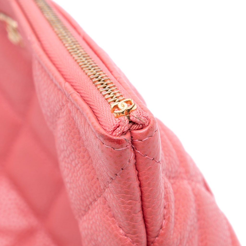 Chanel Medium Quilted Caviar O Case Clutch - Image 11