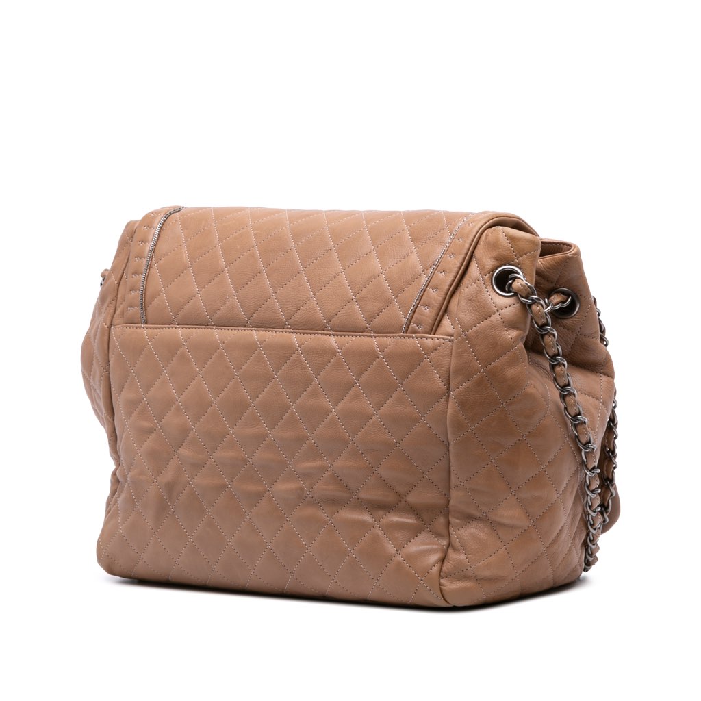 Chanel Large Quilted Calfskin Istanbul Accordion Flap - Back view
