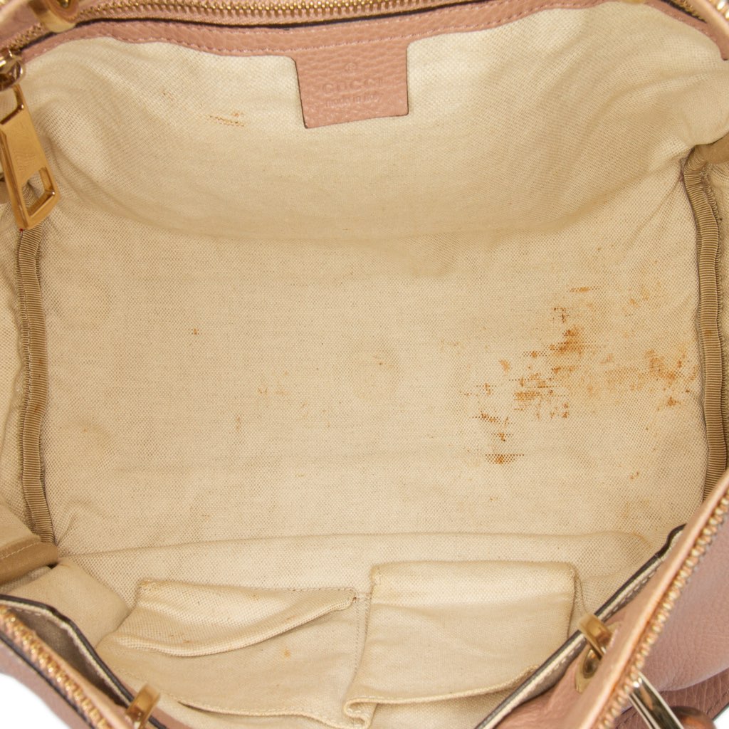 Gucci Calfskin Bamboo Shopper Boston Bag - 4