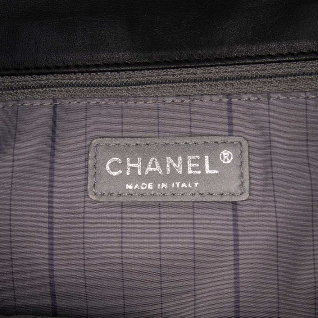 Chanel CC Studded Lambskin East West Flap - Side view