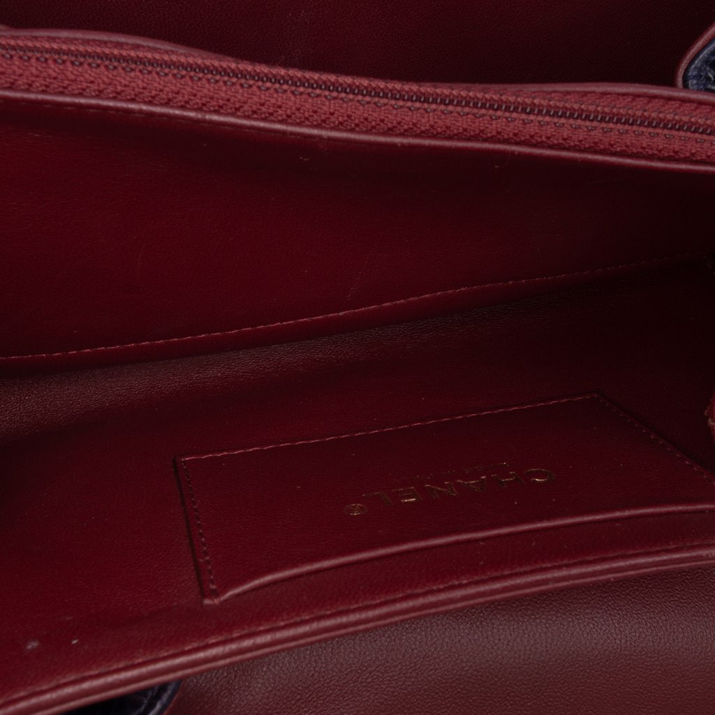 Chanel CC Crackled Glazed Calfskin Accordion Flap - 5