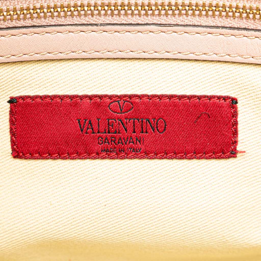 Valentino Small Leather Rockstud Double Handle Tote - 5