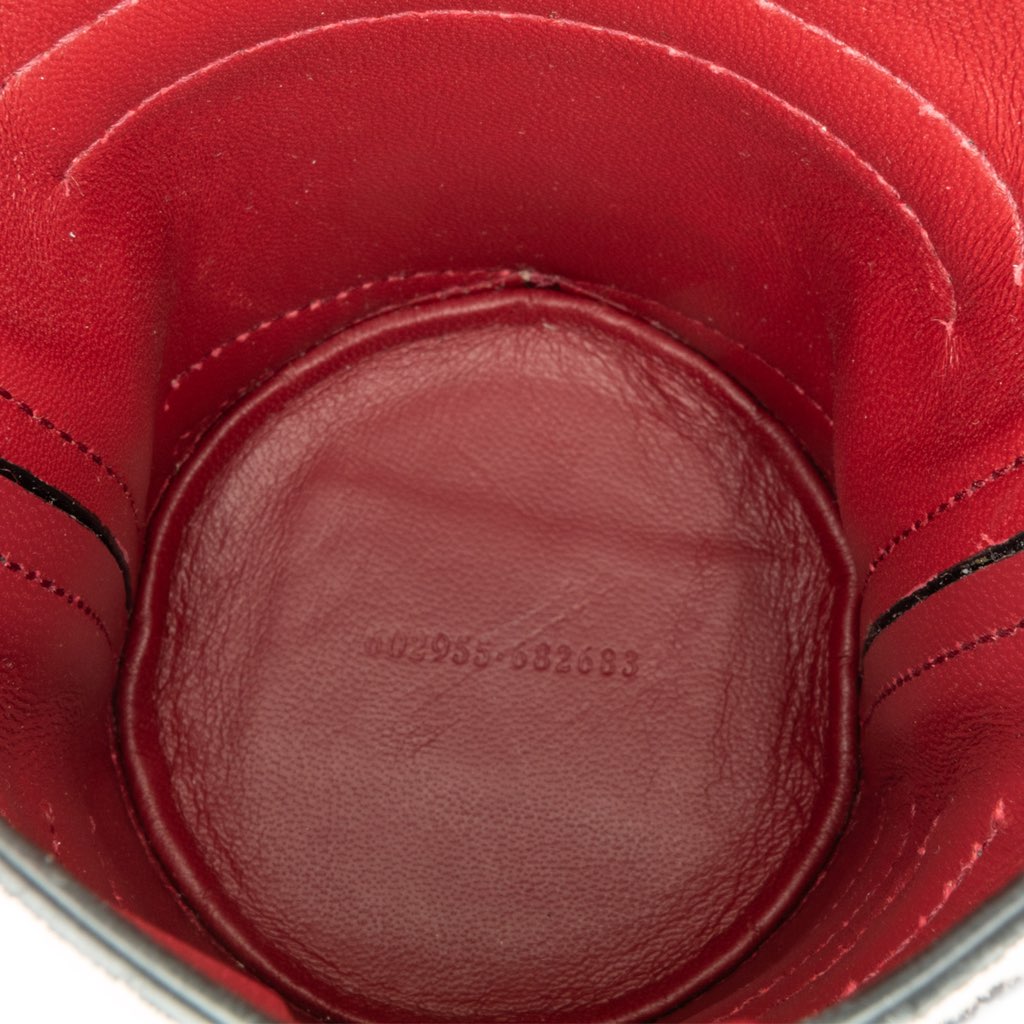 Alexander Mcqueen Calfskin Crystal Embellished The Curve Bucket Bag - 5