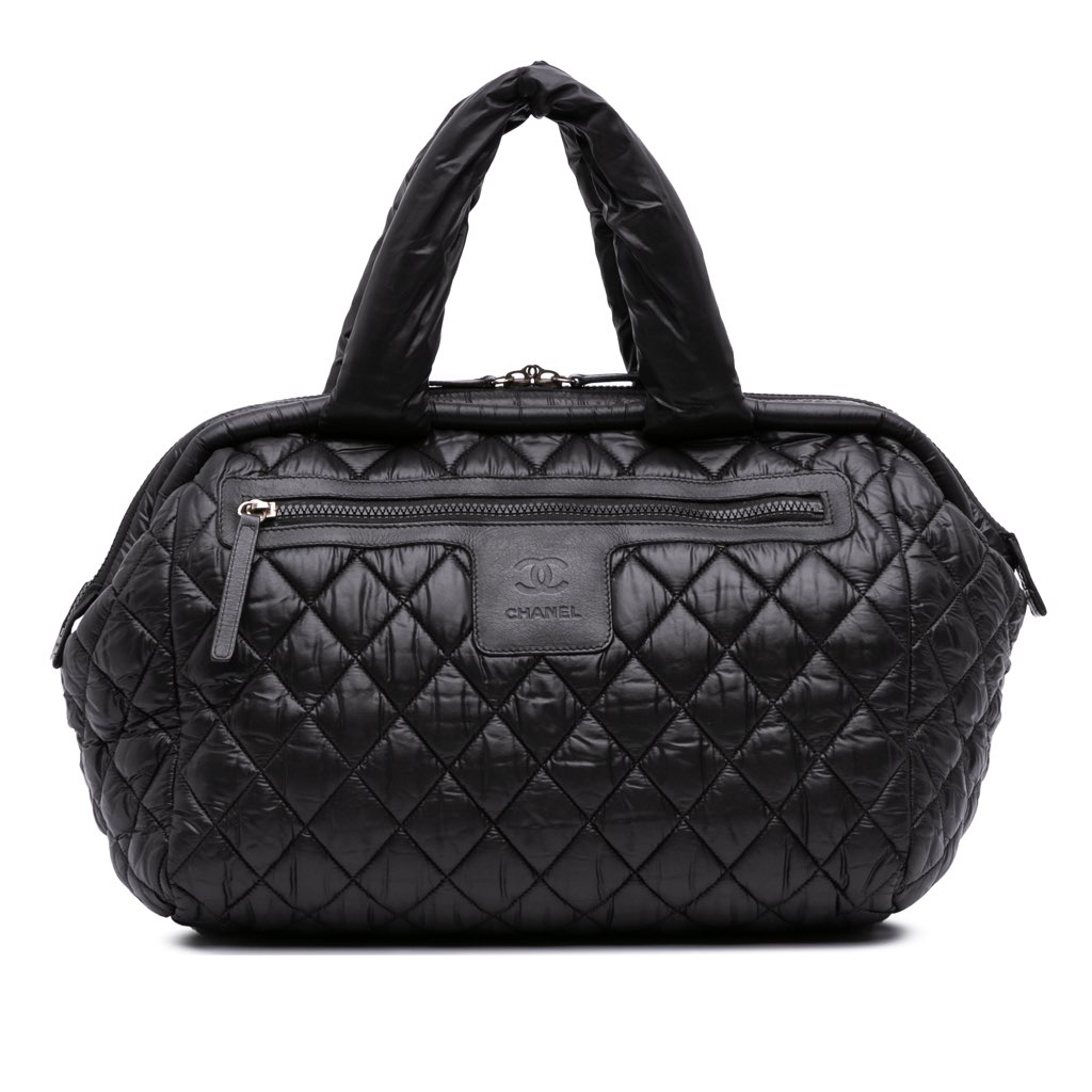 Chanel Quilted Nylon Coco Cocoon Bowler Bag