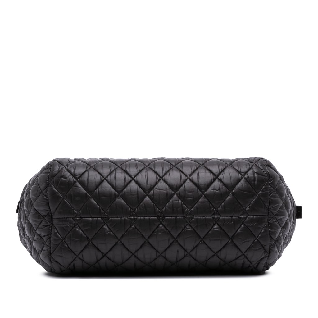 Chanel Quilted Nylon Coco Cocoon Bowler Bag - Image 6