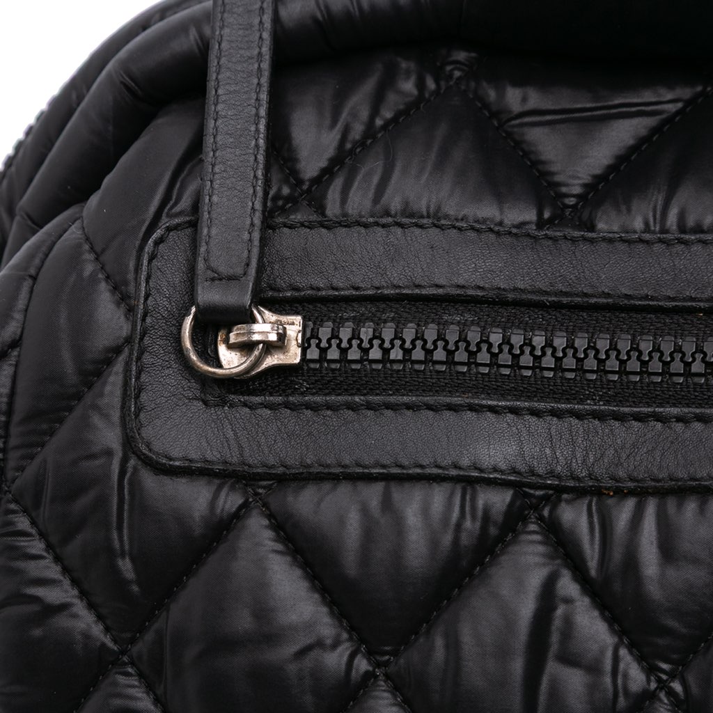 Chanel Quilted Nylon Coco Cocoon Bowler Bag - Image 10