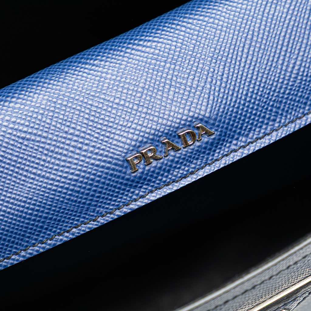 Prada Medium Saffiano Cuir Double Satchel - Detail 1