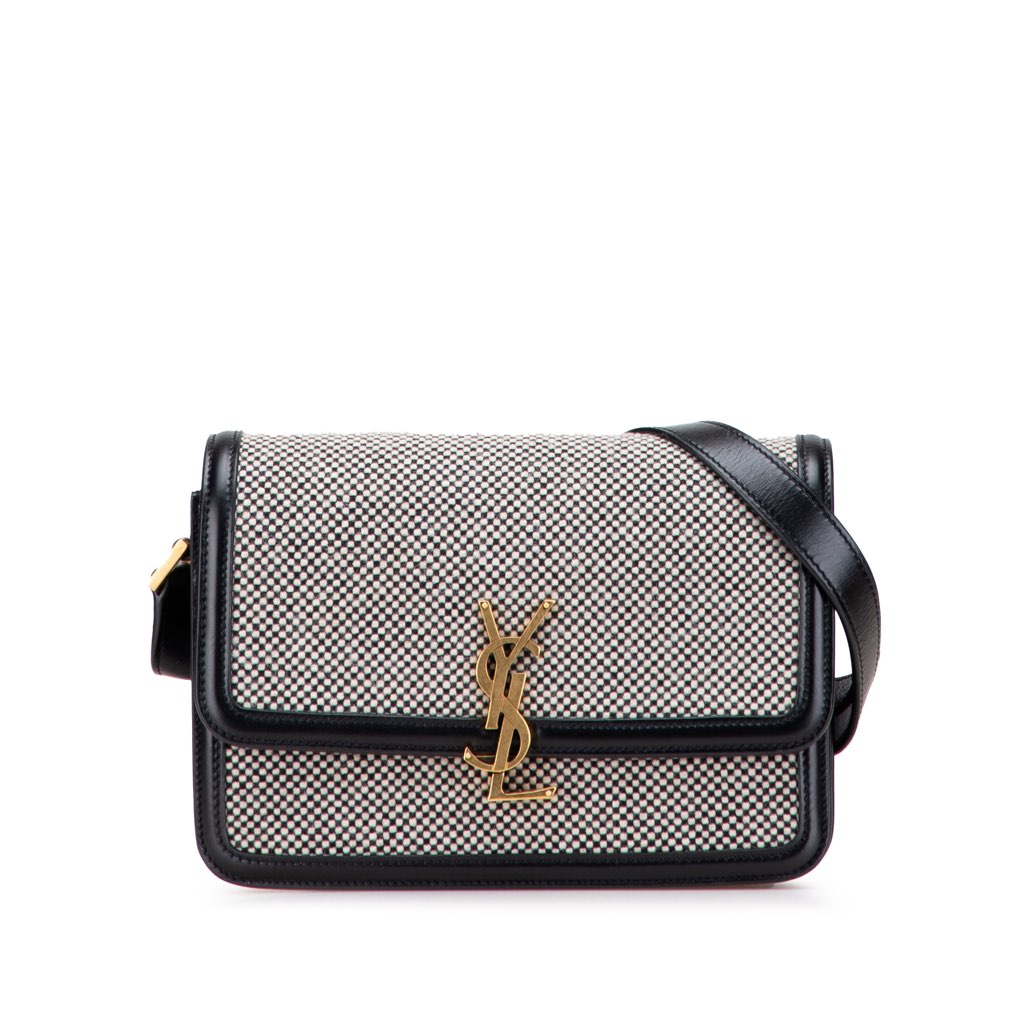 Saint Laurent Medium Tweed Solferino Crossbody