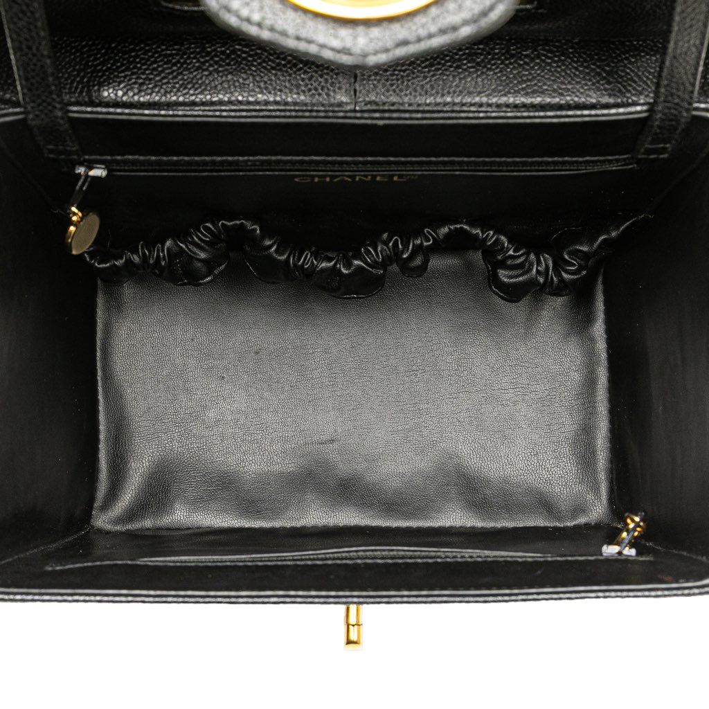 Chanel Caviar CC Turnlock Vanity Bag - 4