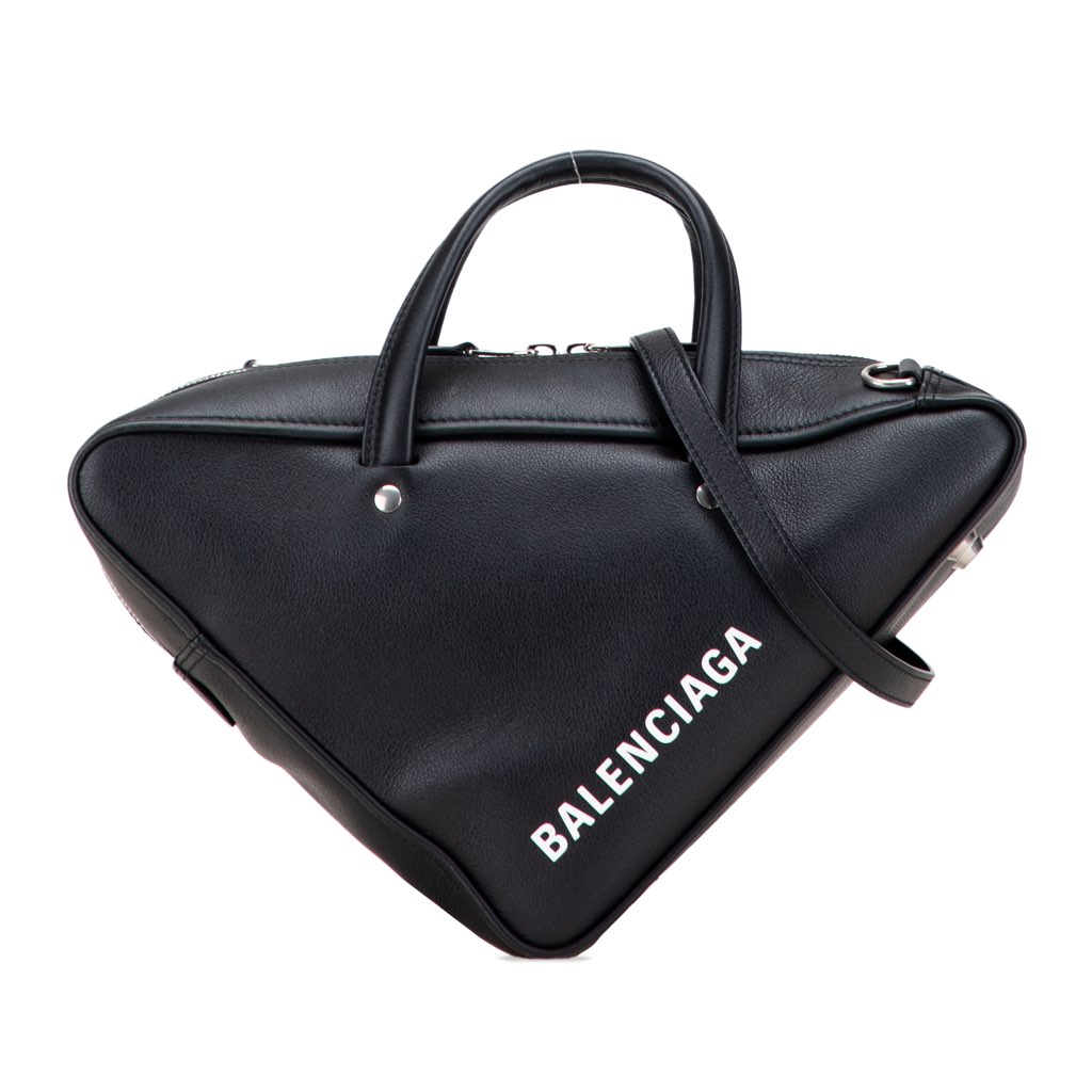 Balenciaga S Leather Triangle Duffle Bag