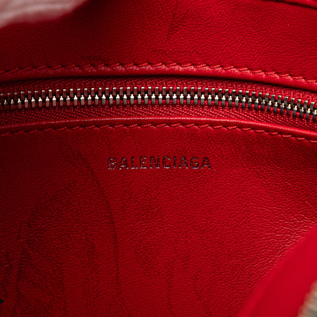 Balenciaga S Leather Triangle Duffle Bag - Side view