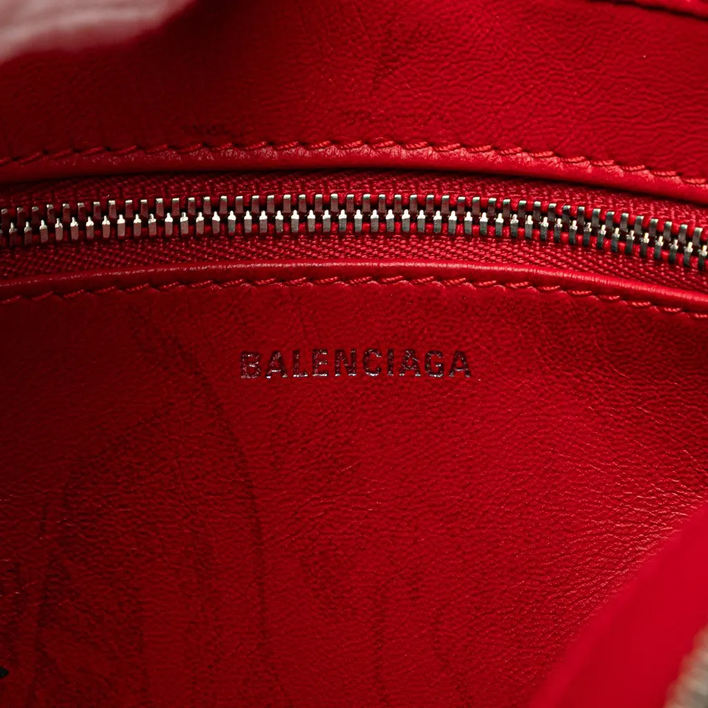 Balenciaga S Leather Triangle Duffle Bag Black Leather Good - Box View
