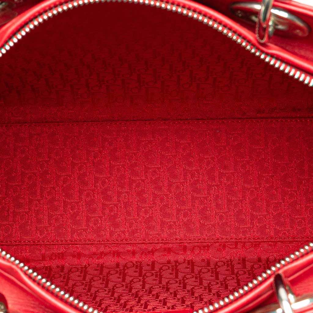 Dior Large Lambskin Cannage Lady Dior - 4