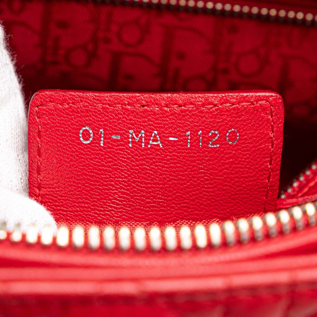 Dior Large Lambskin Cannage Lady Dior - Detail 1