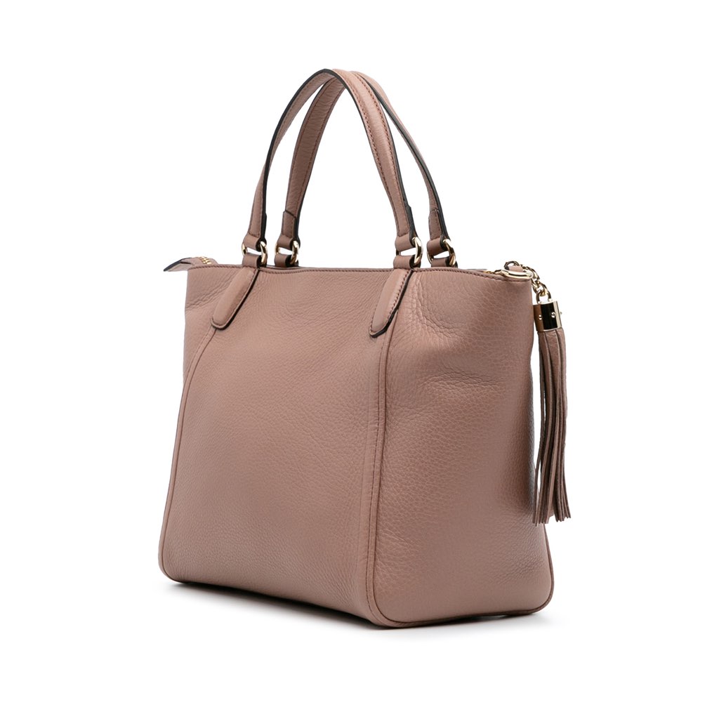 Gucci Small Pebbled Leather Soho Cellarius Satchel - 2