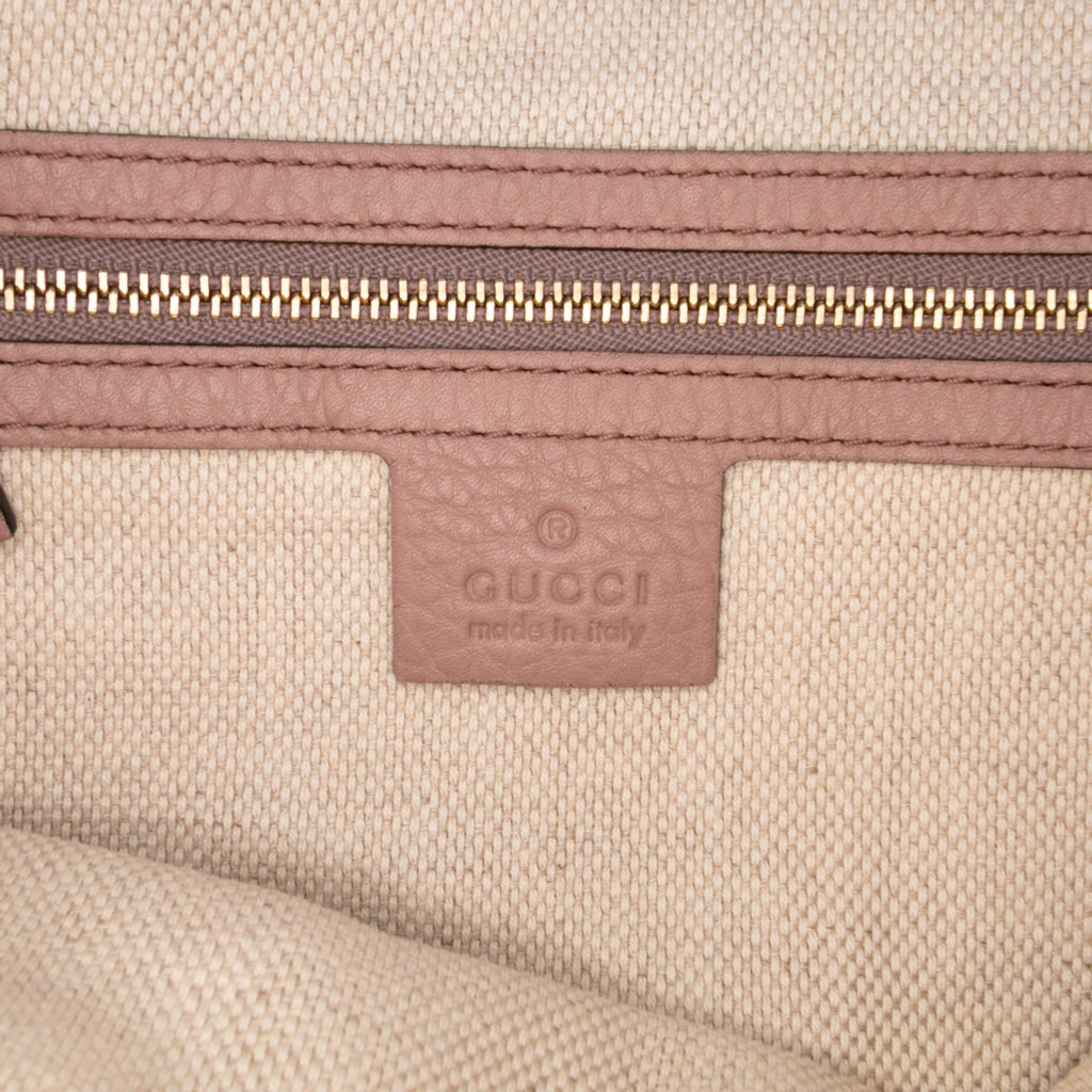 Gucci Small Pebbled Leather Soho Cellarius Satchel - 5