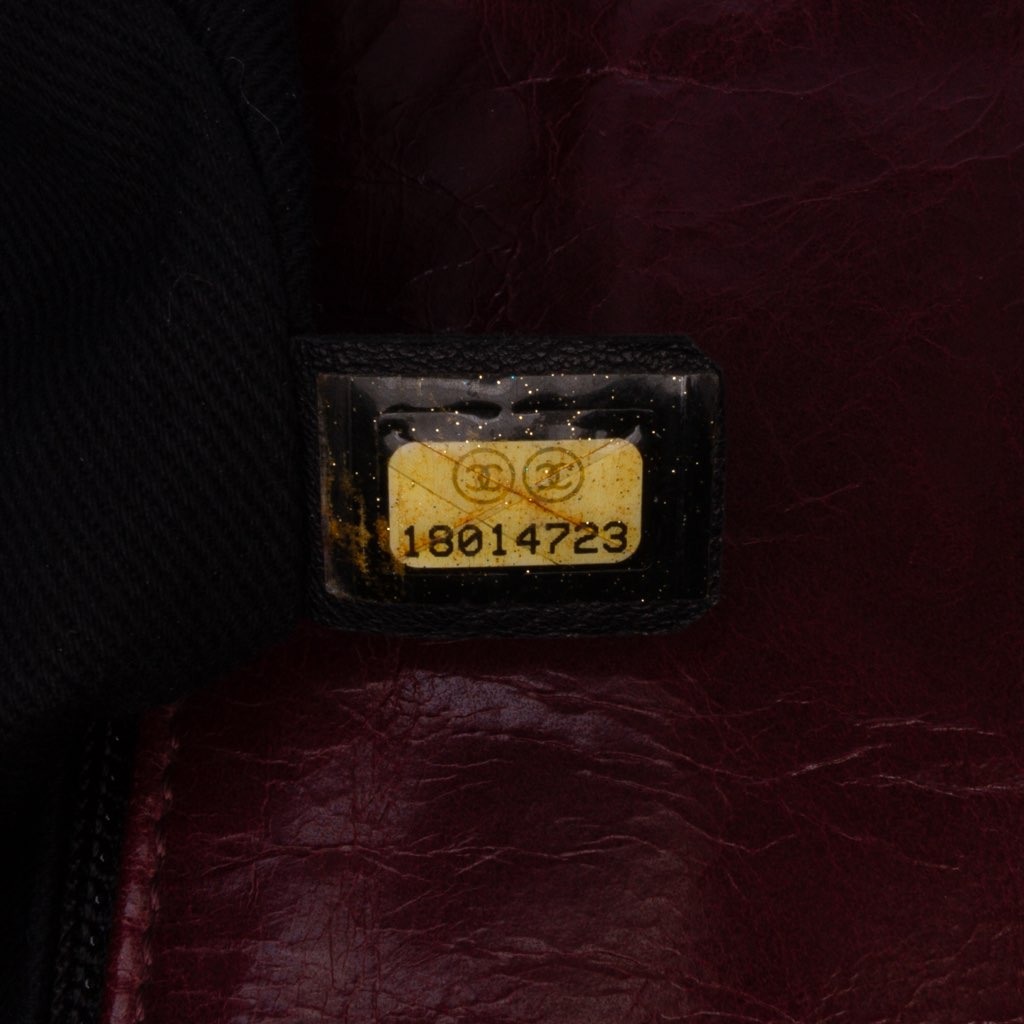 Chanel Medium Glazed Calfskin Castle Rock Top Handle Flap - 5