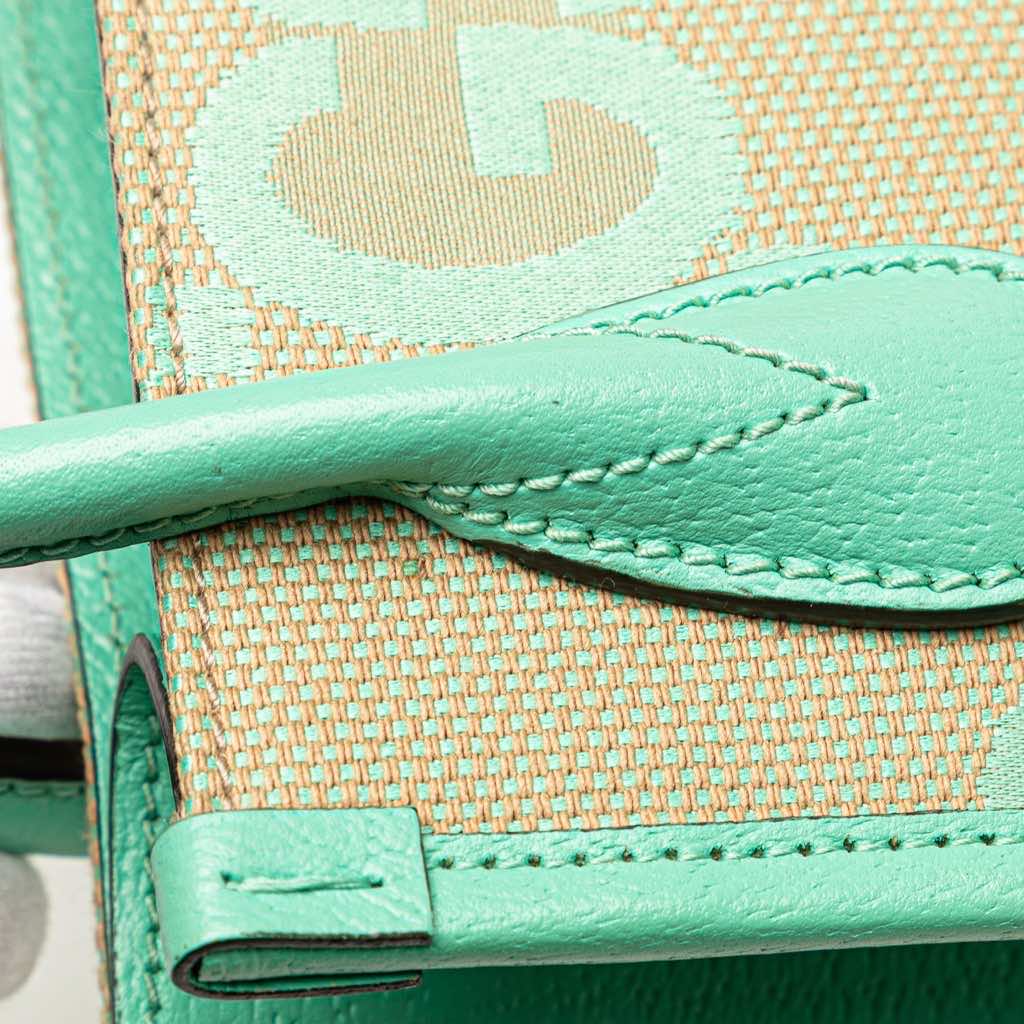 Gucci Mini Jumbo GG Canvas Interlocking G Satchel - Detail 2