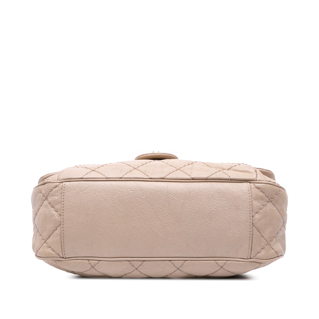 Chanel Medium Quilted Caviar Coco Pleats Messenger Flap - Image 6