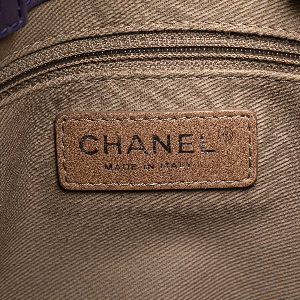 Chanel Small CC Quilted Calfskin Pocket Tote - Side view