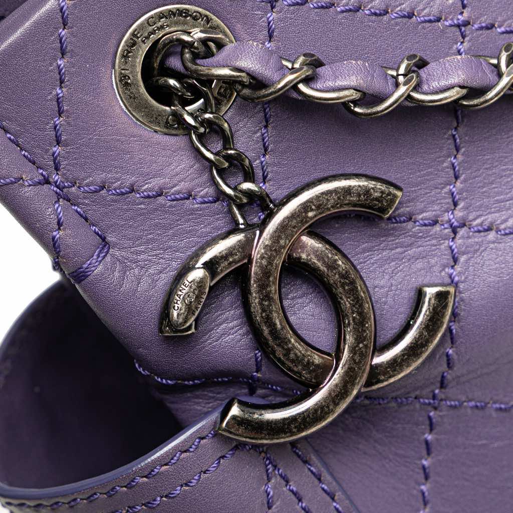 Chanel Small CC Quilted Calfskin Pocket Tote - Image 10