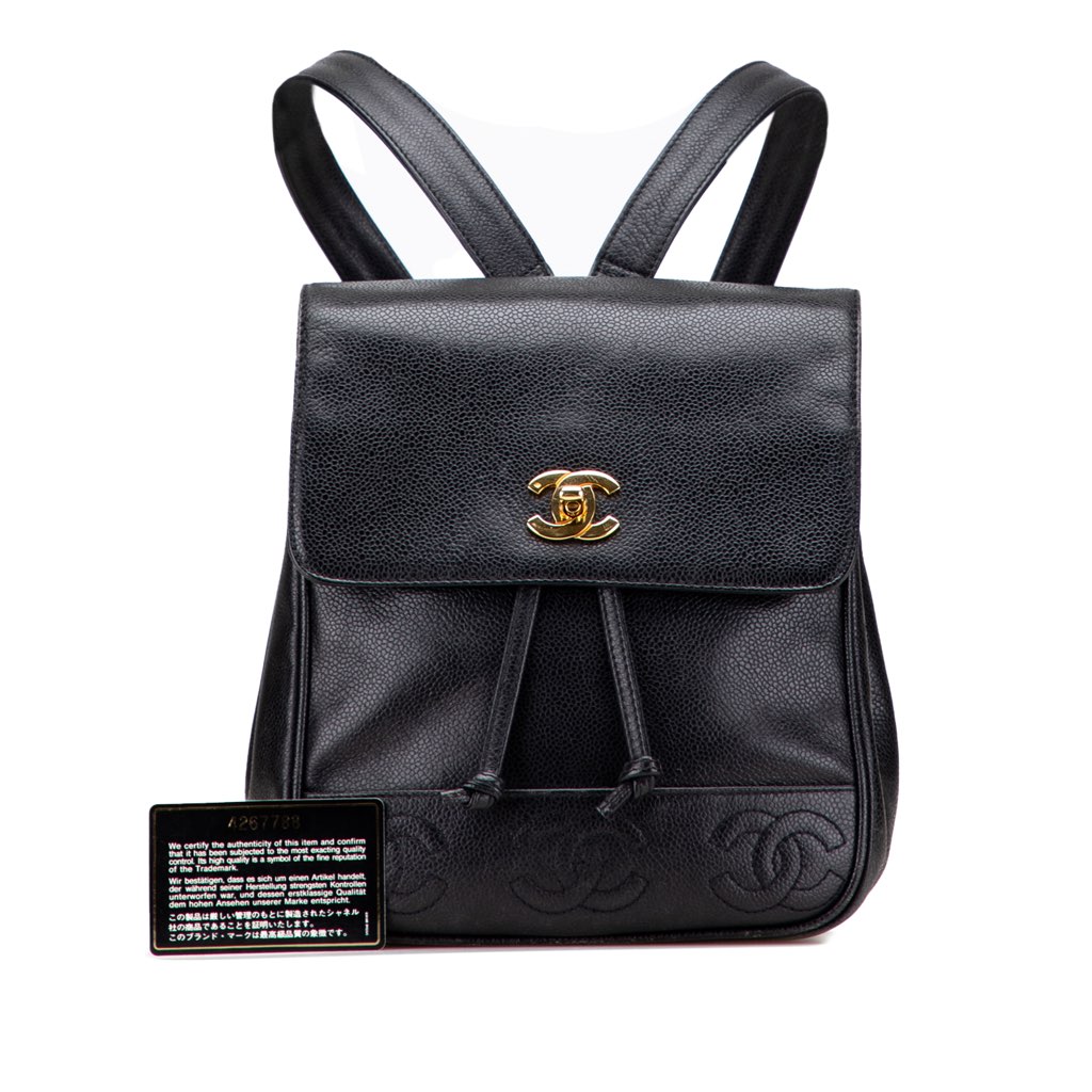 Chanel Caviar Triple CC Backpack - Image 13
